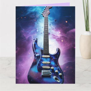 Carte de voeux pour l'anniversaire de la GUITAR