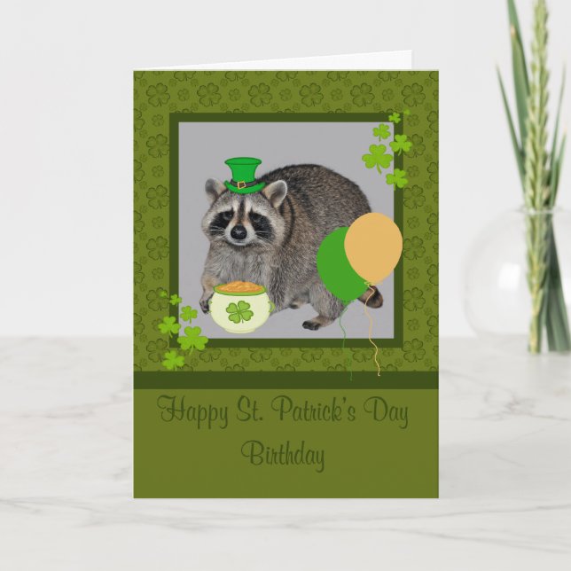 Carte de voeux pour l'anniversaire de la Saint-Pat (Devant)