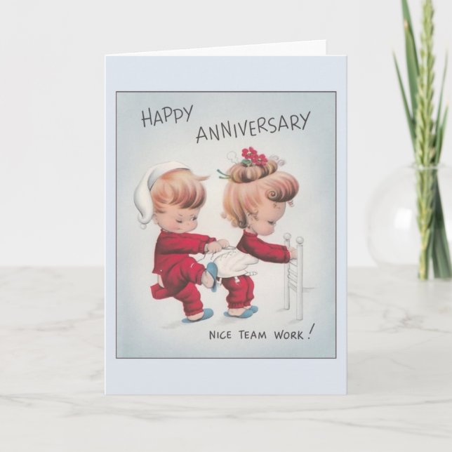 Carte de voeux pour l'anniversaire de travail de l (Devant)