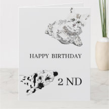 Carte de voeux pour l'anniversaire des enfants 2E