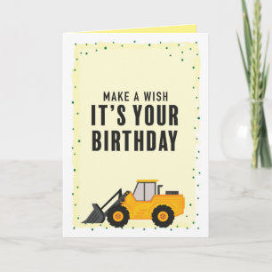Carte de voeux pour l'anniversaire du camion de co