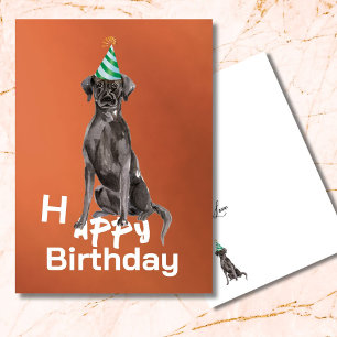 Carte de voeux pour l'anniversaire du chien du Lab