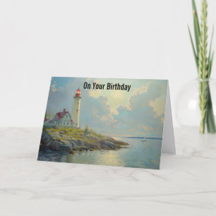 Carte de voeux pour l'anniversaire du phare