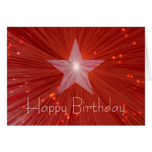 Carte de voeux pour l'anniversaire heureux de Red 