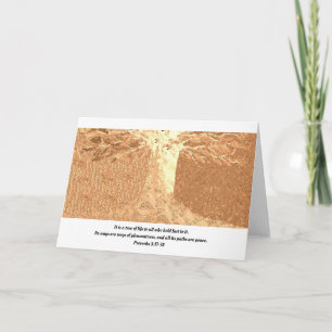 Carte de voeux pour l'arbre de vie