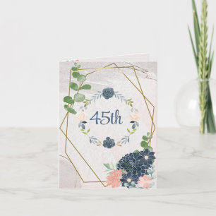 Carte de vœux pour le 45e anniversaire