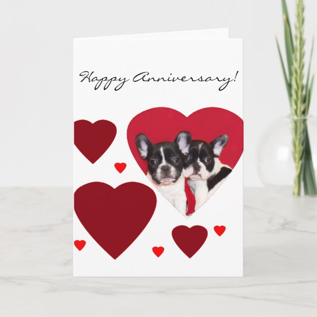 Carte de voeux pour le bon anniversaire des Bulldo (Devant)