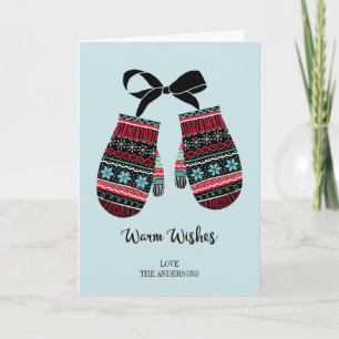 Carte de voeux pour le Holiday Mittens
