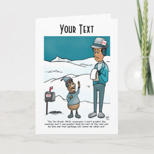 Carte de voeux pour le jour de la marmotte