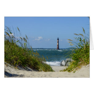 Carte de voeux pour le phare de Morris Island