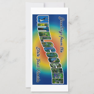 Carte de voeux pour le sentier d'état du retrait