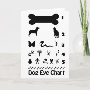 Carte de voeux pour le tableau des yeux de chien