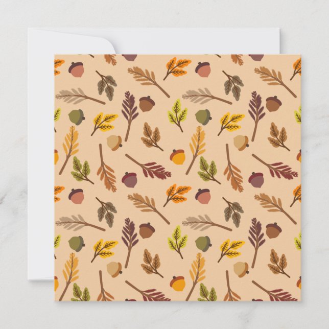 Carte de voeux pour le vol d'automne (Devant)