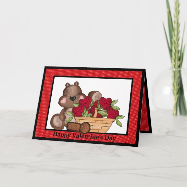 Carte de voeux pour l'écureuil de Saint-Valentin (Devant)