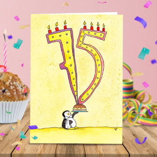 Carte de vœux pour les 75 ans de Nicole Janes