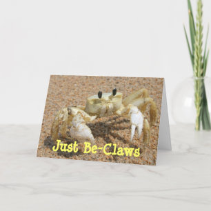 Carte de voeux pour les abeilles crabes