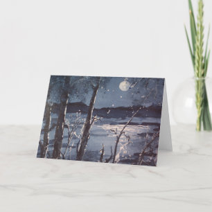 Carte de voeux pour les beaux-arts de Midnight Sea