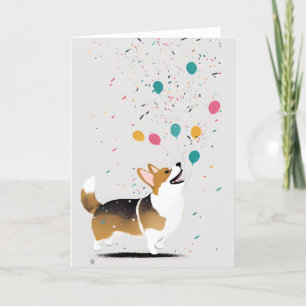 Carte de voeux pour les célébrations de Corgi