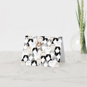 Carte de voeux pour les chats et les chiens