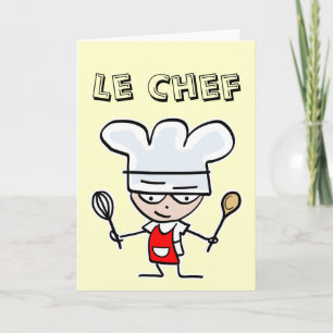 Carte de vœux pour les cuisiniers