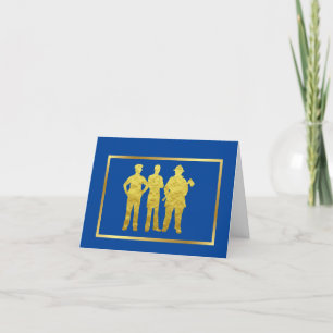 Carte de voeux pour les premiers répondants Golden