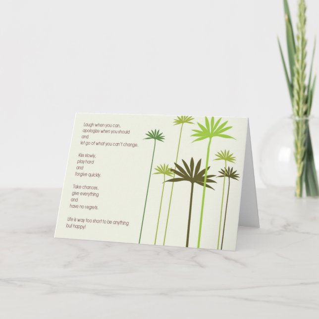 Carte de voeux pour les sentiments spéciaux (Devant)