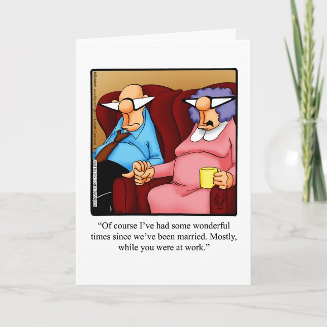 Carte de voeux pour l'Humour Anniversaire (Devant)
