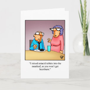 Carte de voeux pour l'Humour de l'anniversaire drô