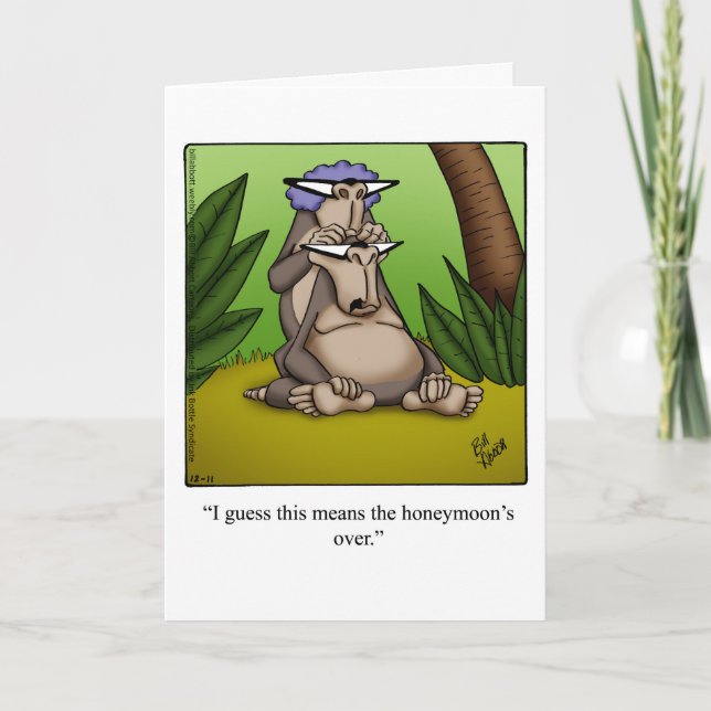 Carte de voeux pour l'Humour de l'anniversaire drô (Devant)
