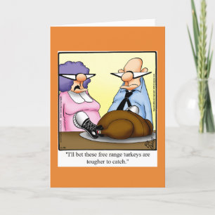 Carte de voeux pour l'Humour de Thanksgiving
