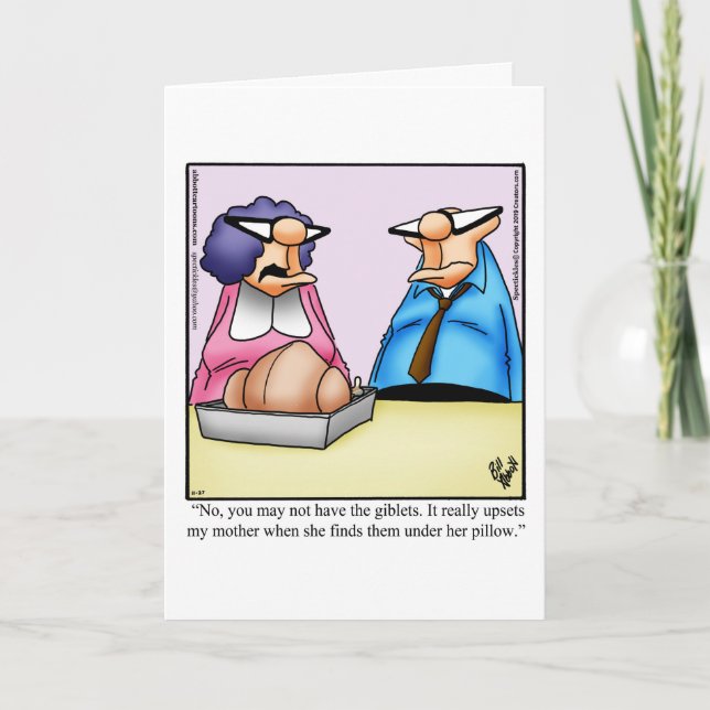 Carte de voeux pour l'Humour de Thanksgiving (Devant)