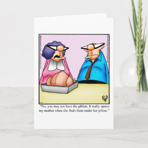 Carte de voeux pour l'Humour de Thanksgiving