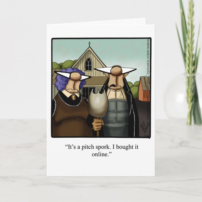 Carte de voeux pour l'Humour de Thanksgiving (Devant)