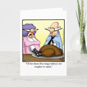 Carte de voeux pour l'Humour de Thanksgiving