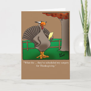 Carte de voeux pour l'Humour de Thanksgiving