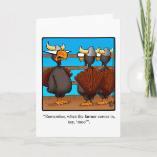 Carte de voeux pour l'Humour de Thanksgiving
