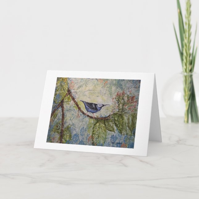 Carte de voeux pour oiseaux tropicaux (Devant)