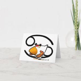 Carte de voeux pour poulet cancéreux