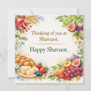 Carte de vœux pour Shavouot, Pensées pour vous à S