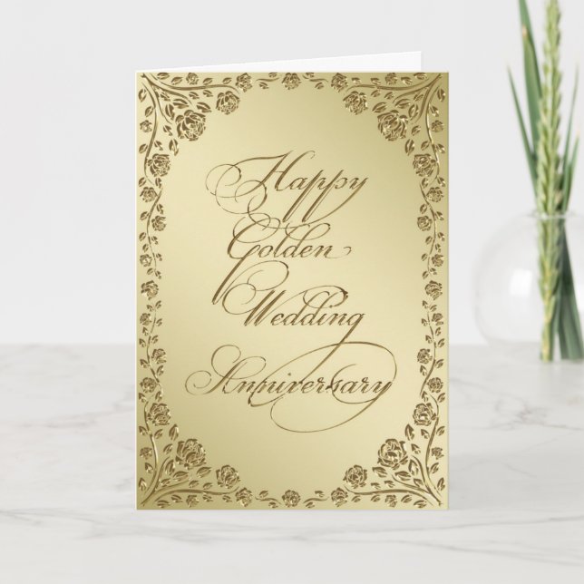 Carte de voeux pour un anniversaire de mariage d'o (Devant)