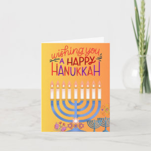Carte de vœux pour un joyeux Hanouka