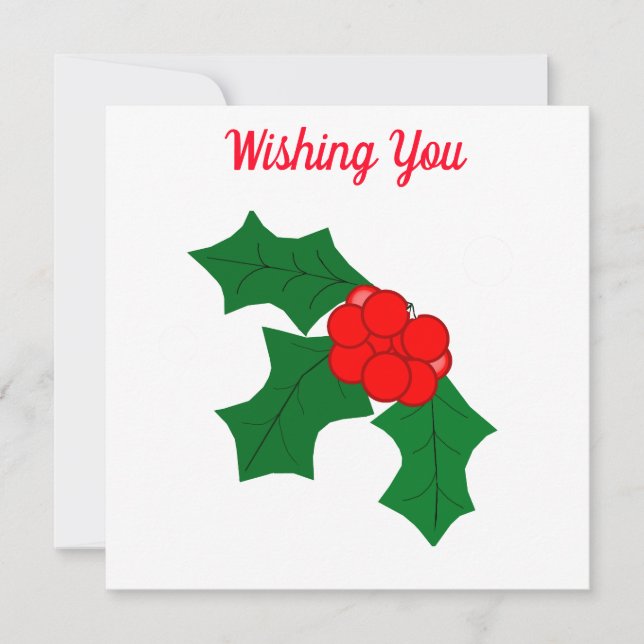 Carte de vœux pour une période de fêtes joyeuse (Devant)