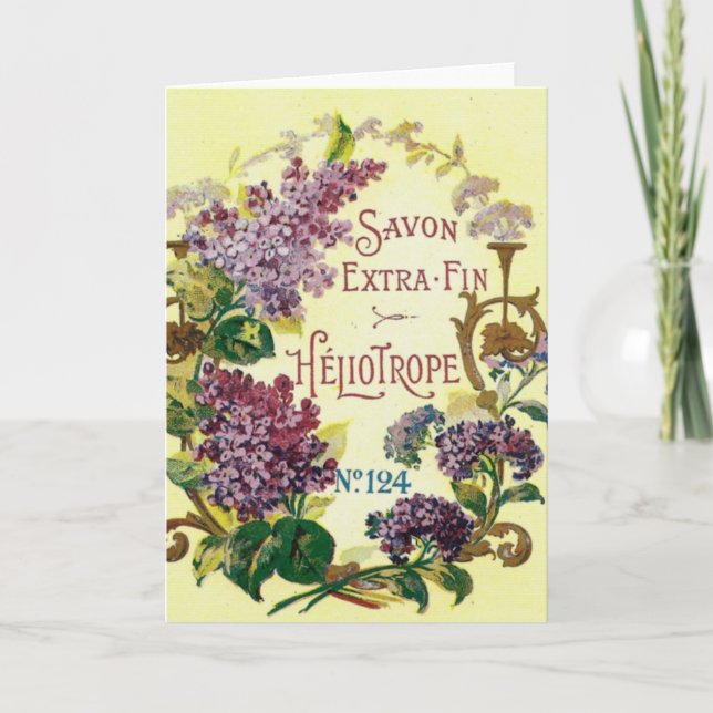Carte de voeux pourpre de Savon (Devant)