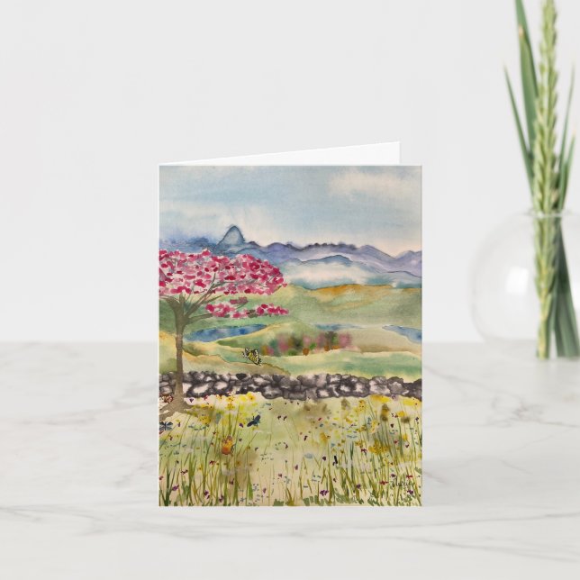 Carte de voeux printemps - collection quatre saiso (Devant)