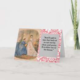 Carte de voeux "propre et joli"