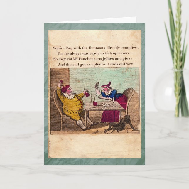 Carte de voeux Punch & Judy Story Plate III (Devant)
