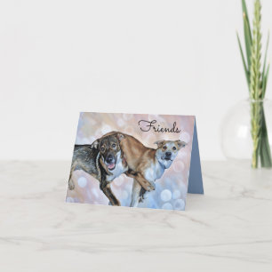Carte de voeux Puppy Friends