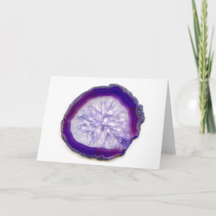 Carte de voeux Purple Agate