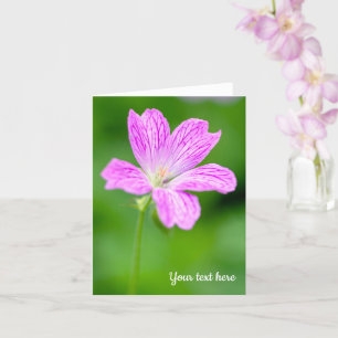 Carte de voeux Purple Geranium