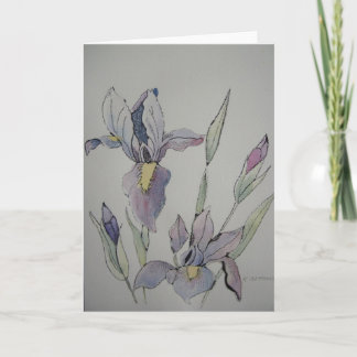 Carte de voeux Purple Iris